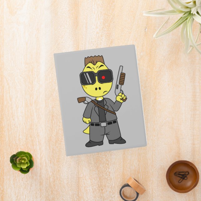 Tyrannosaurus Rex Dressed As The Terminator. Mini Binder (InSitu)