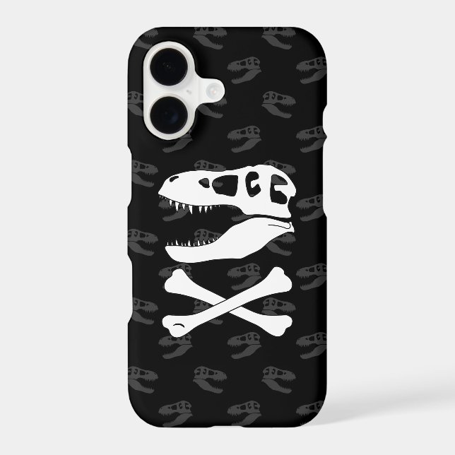 Tyrannosaurus Rex Jolly Roger Case-Mate iPhone Case (Back)