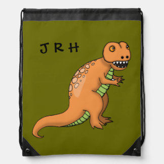 Tyrannosaurus Rex Kids Art Drawstring Bag