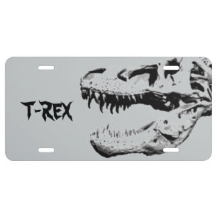 Tyrannosaurus rex license plate