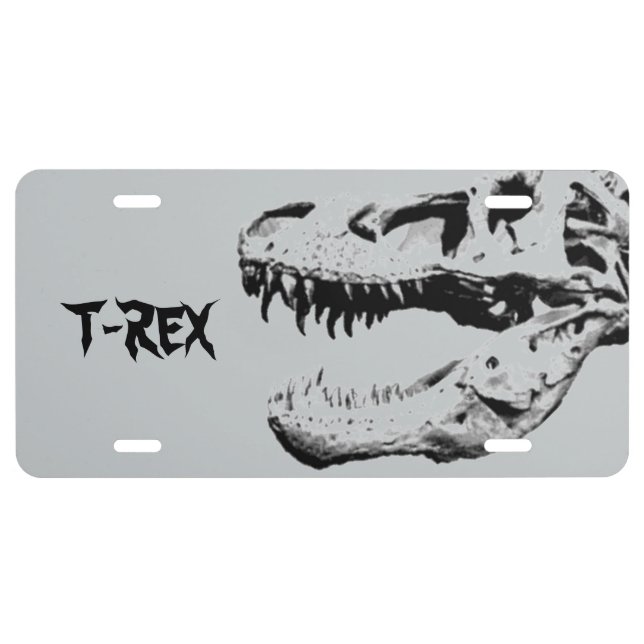 Tyrannosaurus rex license plate (Front)