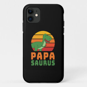 Tyrannosaurus Rex Papasaurus Dinosaur Father's Day iPhone 11 Case