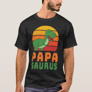 Tyrannosaurus Rex Papasaurus Dinosaur Father's Day T-Shirt