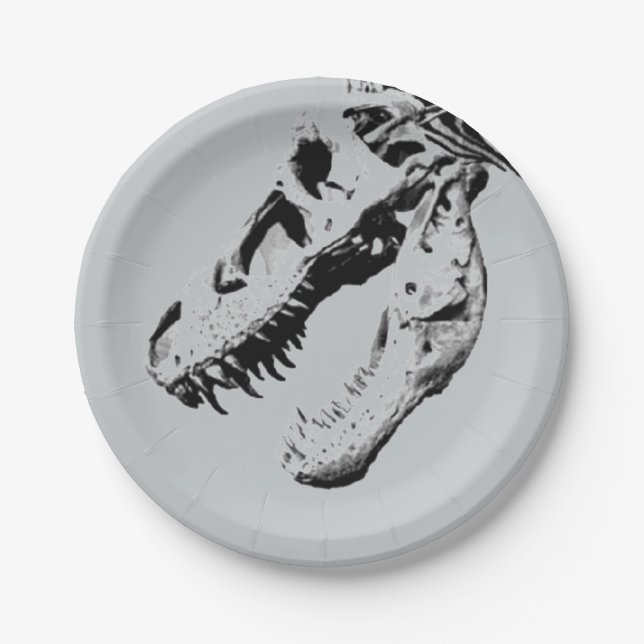 Tyrannosaurus rex paper plates (Front)
