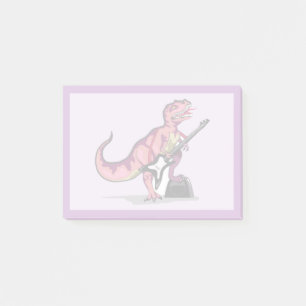 Tyrannosaurus Rex Playing The Guitar. Post-it Notes