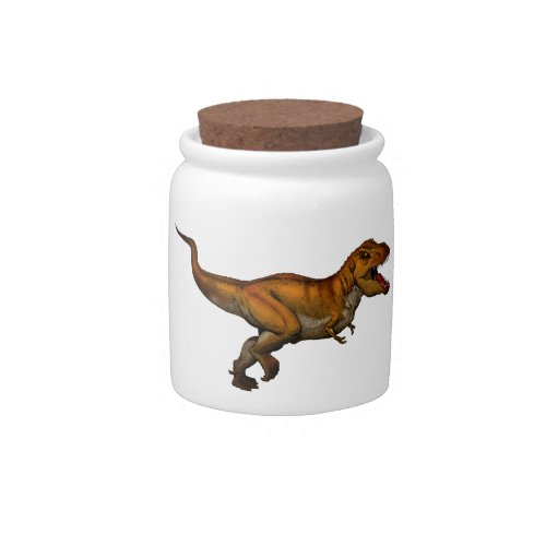 Tyrannosaurus Rex Running T_Rex Candy Jar