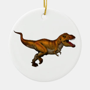 Tyrannosaurus Rex Running T-Rex Ceramic Ornament
