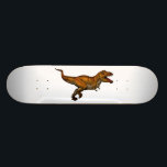 Tyrannosaurus Rex Running T-Rex Skateboard<br><div class="desc">Tyrannosaurus (meaning "tyrant lizard", from Greek tyrannos (τύραννος) meaning "tyrant, " and sauros (σαῦρος) meaning "lizard") is a genus of coelurosaurian theropod dinosaur. The species Tyrannosaurus rex (rex meaning "king" in Latin), commonly abbreviated to T. rex, is a fixture in popular culture. It lived throughout what is now western North...</div>