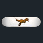 Tyrannosaurus Rex Running T-Rex Skateboard<br><div class="desc">Tyrannosaurus (meaning "tyrant lizard", from Greek tyrannos (τύραννος) meaning "tyrant, " and sauros (σαῦρος) meaning "lizard") is a genus of coelurosaurian theropod dinosaur. The species Tyrannosaurus rex (rex meaning "king" in Latin), commonly abbreviated to T. rex, is a fixture in popular culture. It lived throughout what is now western North...</div>