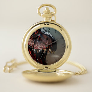 Tyrannosaurus Rex Scary Face, Pocket Watch