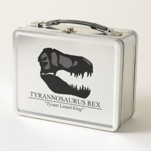 Tyrannosaurus Rex Skull Metal Lunch Box