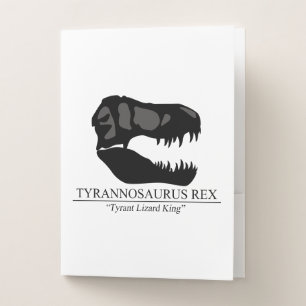 Tyrannosaurus Rex Skull Pocket Folder