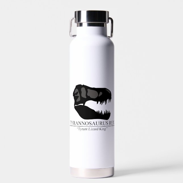 Tyrannosaurus Rex Skull Water Bottle (Front)
