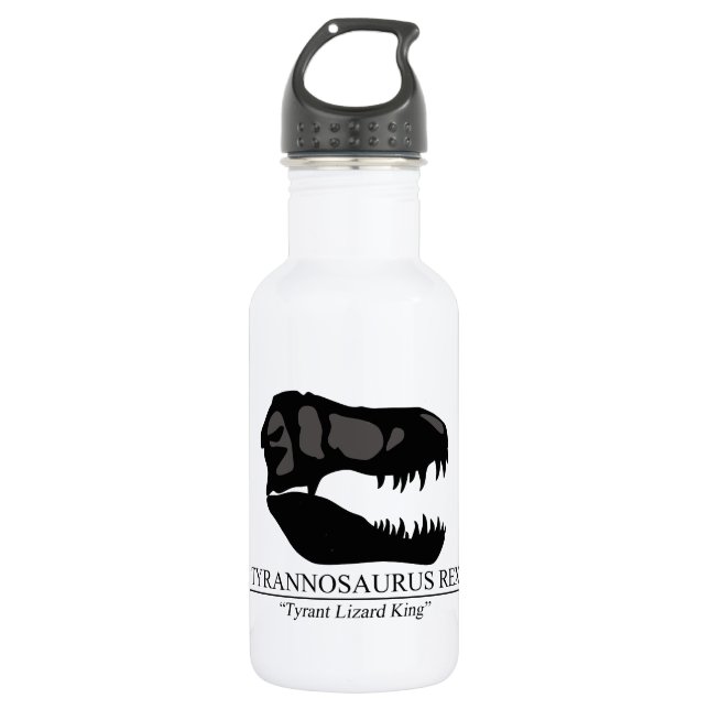 Tyrannosaurus Rex Skull Water Bottle (Front)