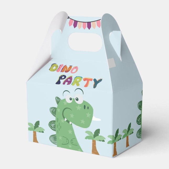 Tyrannosaurus Rex/T-Rex birthday party  Favor Boxes (Front Side)