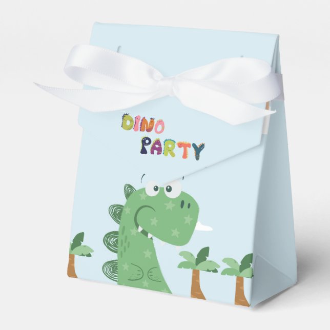 Tyrannosaurus Rex/T-Rex birthday party  Favor Boxes (Front Side)