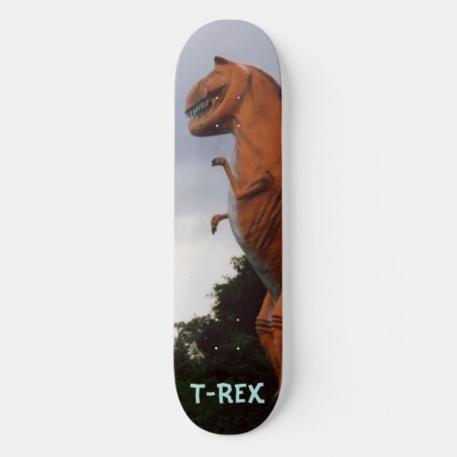 Tyrannosaurus Rex T-Rex Dinosaur skateboard deck (Front)