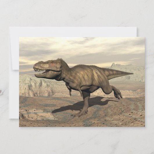 Tyrannosaurus running - 3D render (Front)