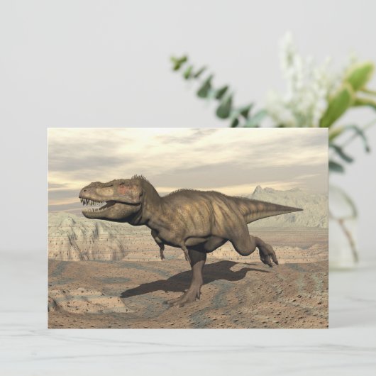 Tyrannosaurus running - 3D render (Standing Front)