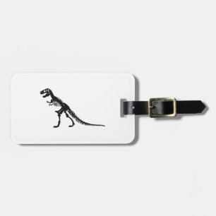 Tyrannosaurus Skeleton - Choose background color Luggage Tag