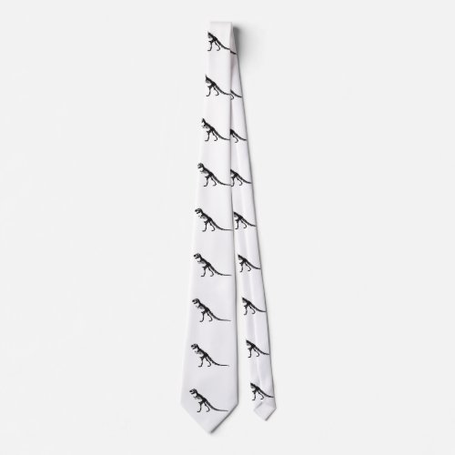 Tyrannosaurus Skeleton _ Choose background color Neck Tie