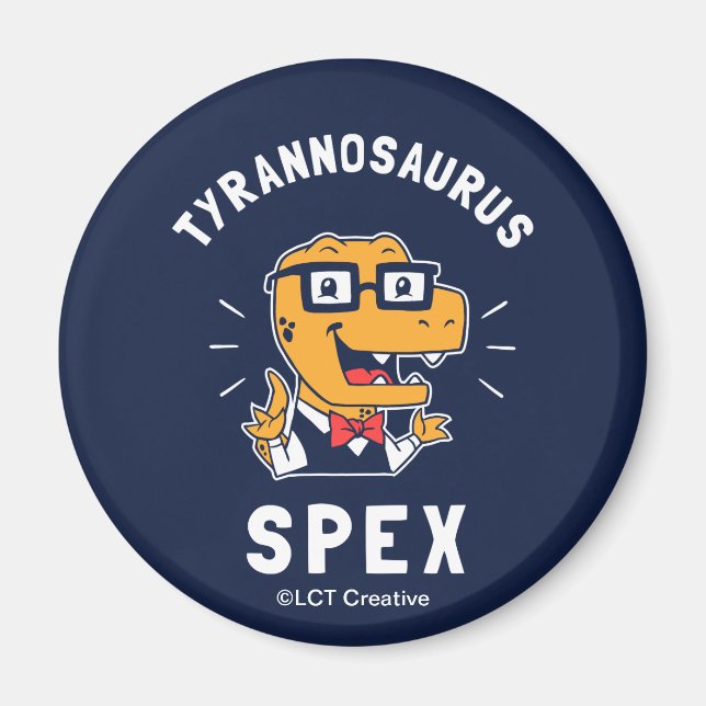 Tyrannosaurus Spex Magnet (Front)