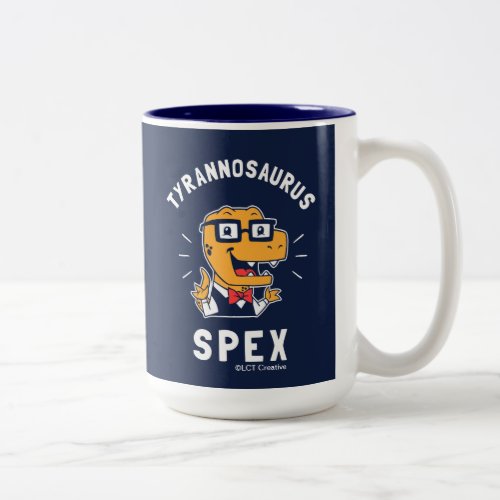 Tyrannosaurus Spex Two_Tone Coffee Mug