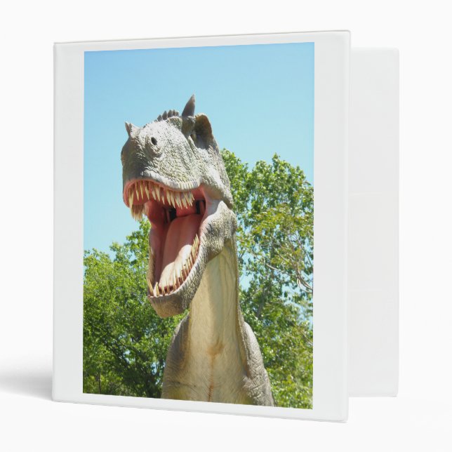 Tyrannosaurus T-Rex Dinosaur 3 Ring Binder (Front/Inside)