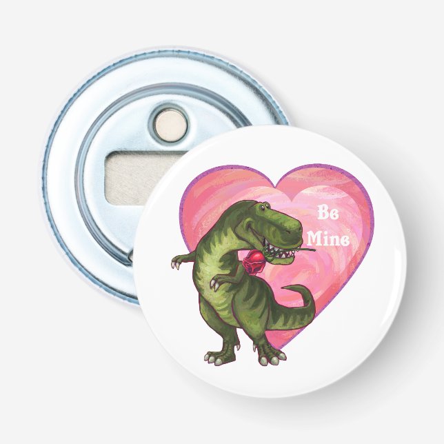 Tyrannosaurus Valentine's Day Bottle Opener (Front)