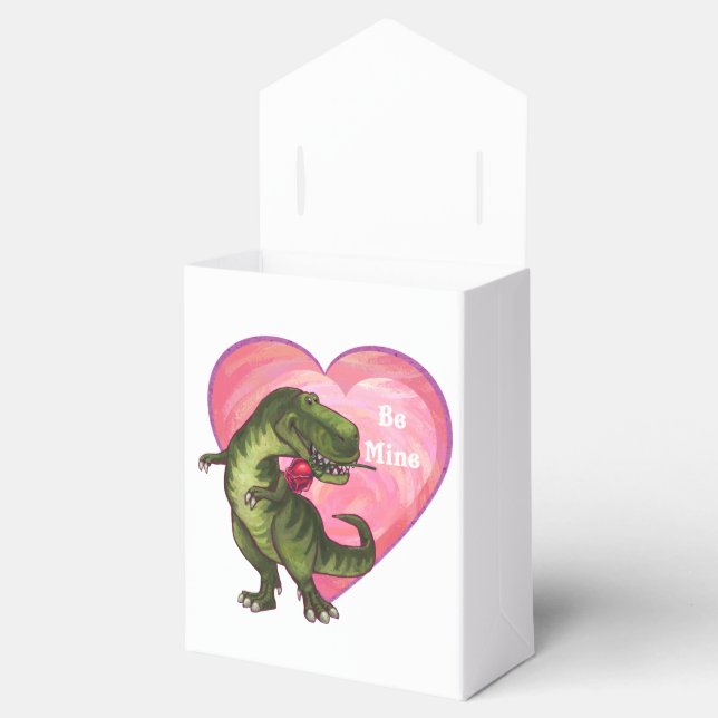 Tyrannosaurus Valentine's Day Favor Boxes (Opened)