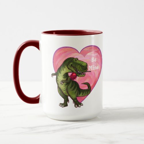 Tyrannosaurus Valentines Day Mug