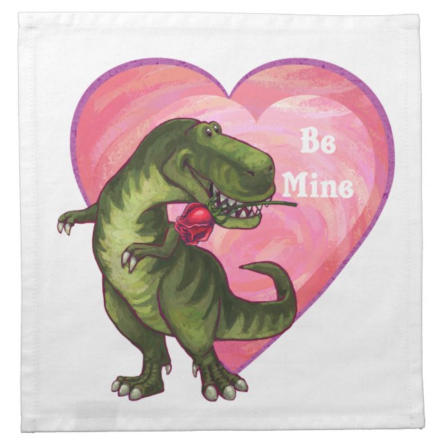 Tyrannosaurus Valentine's Day Napkin (Front)
