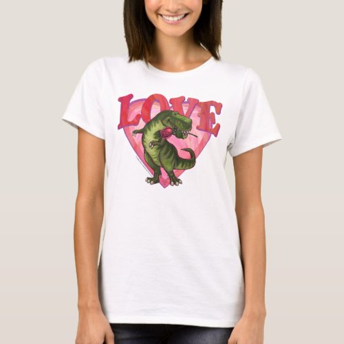 Tyrannosaurus Valentines Day T_Shirt