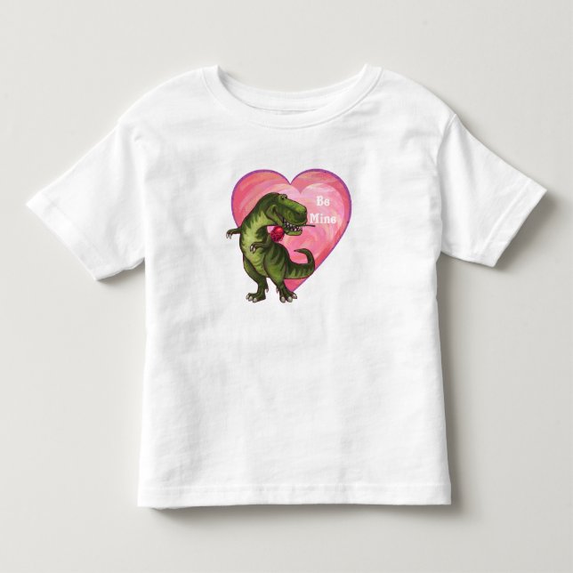 Tyrannosaurus Valentine's Day Toddler T-shirt (Front)