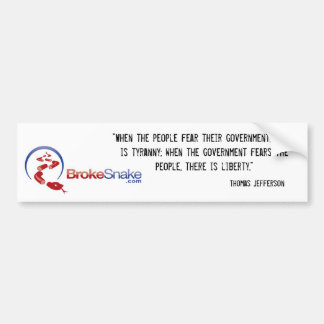 tyranny and liberty bumper sticker