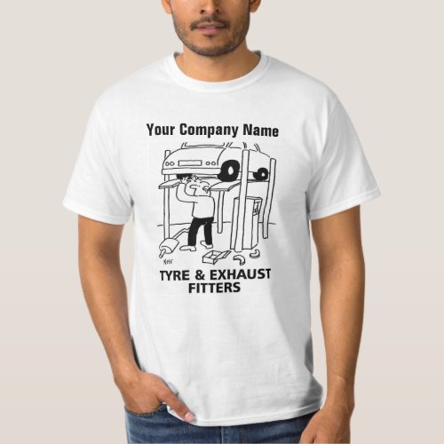 Tyre  Exhaust Fitters Garage Services T_Shirt