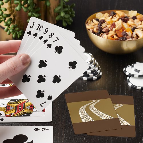 Tyre Tracks Poker Cards