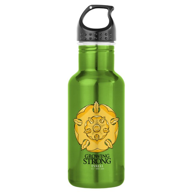Tyrell Sigil - Growing Strong Stainless Steel Water Bottle (Front)
