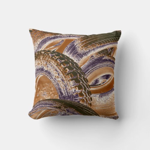 TYRES THROW PILLOW