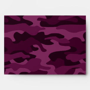 Tyrian Purple Monocolor Camo Envelope