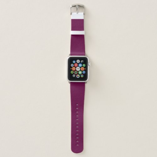 Tyrian Purple Solid Color Apple Watch Band