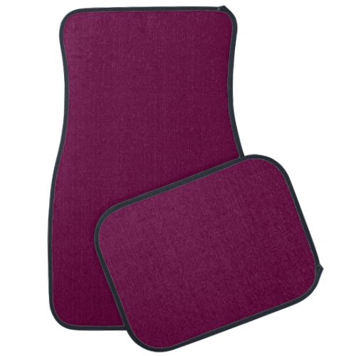 Tyrian Purple Solid Color Car Floor Mat