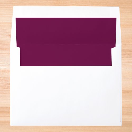 Tyrian Purple Solid Color Envelope Liner