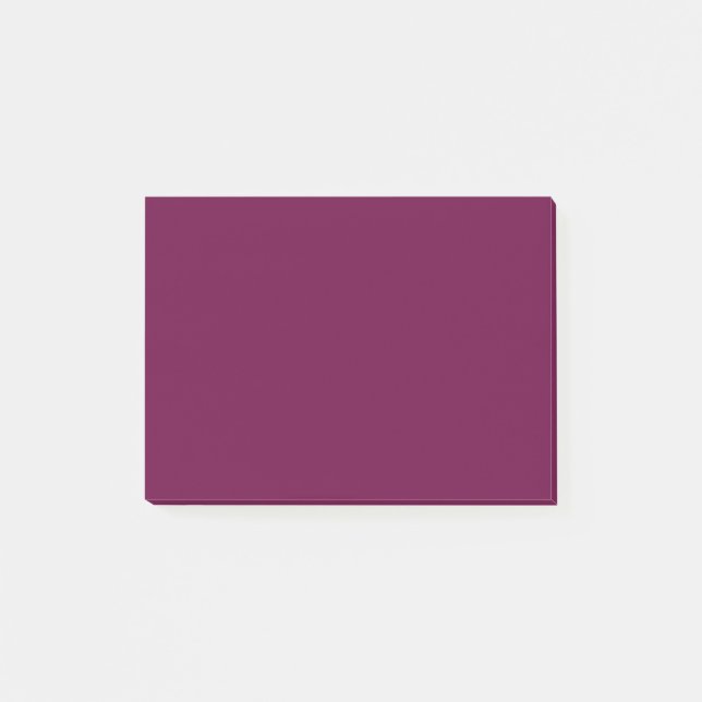 Tyrian Purple Solid Color Post-it Notes (Front)