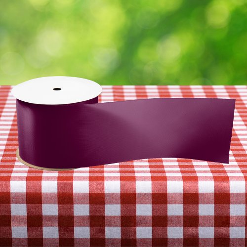 Tyrian Purple Solid Color Satin Ribbon