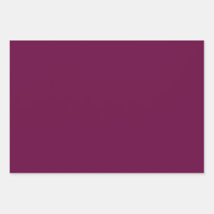Tyrian Purple Solid Color Wrapping Paper Sheets
