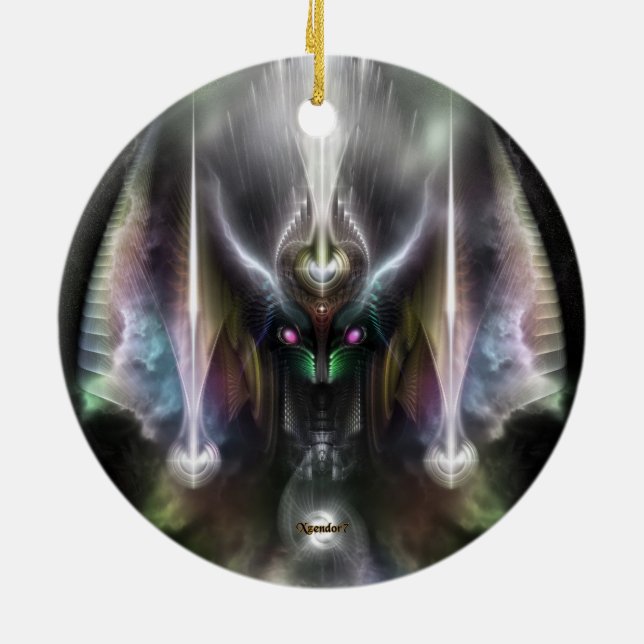 Tyrinan The Horikin God Of War Ceramic Ornament (Back)