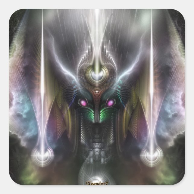 Tyrinan The Horikin God Of War Square Sticker (Front)