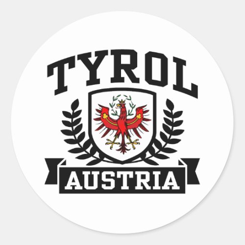 Tyrol Austria Classic Round Sticker
