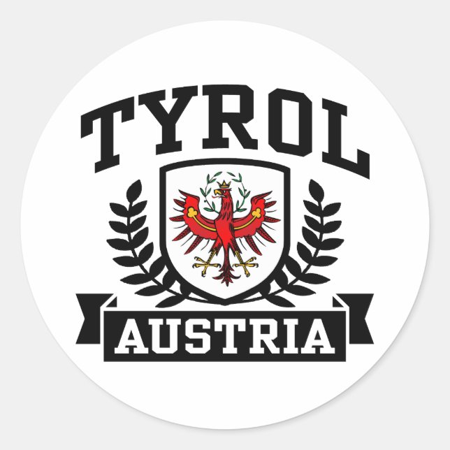 Tyrol Austria Classic Round Sticker (Front)